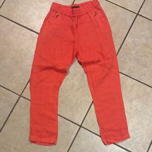 Zara Vibrant Coral Pants